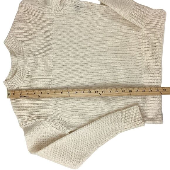 ISABEL MARANT ETOILE Women’s 38 (M) Wool Alpaca Pullover Sweater Side Vent Cream - Picture 9 of 14